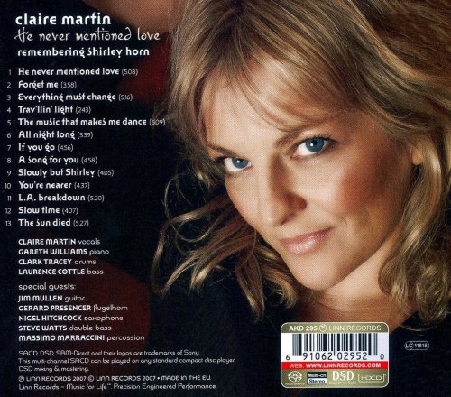Claire Martin -  He Never Mentioned Love (2006) FLAC