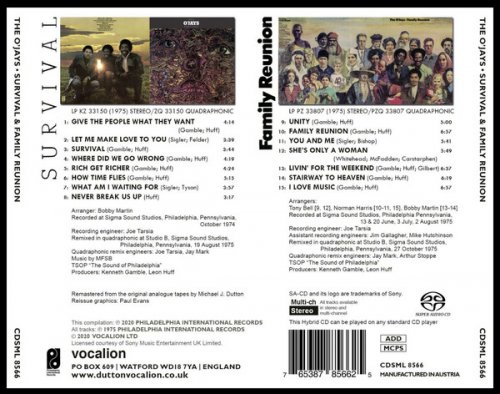 The O'Jays - Survival & Family Reunion (1975) [2020 SACD]