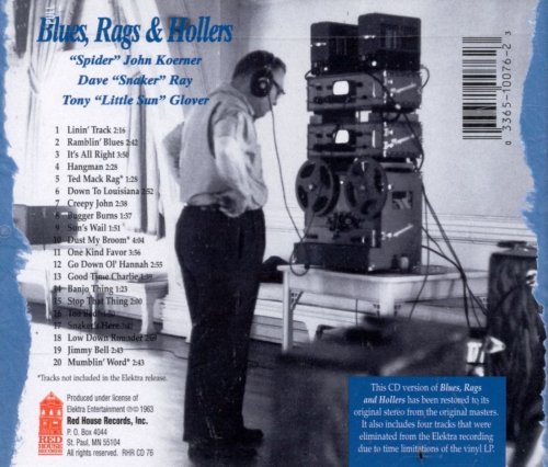 Koerner, Ray & Glover - Blues, Rags & Hollers (Reissue) (1963/1995)