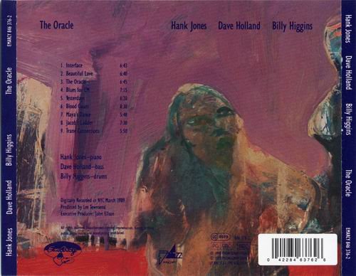 Hank Jones, Dave Holland, Billy Higgins - The Oracle (1989) 320 kbps+CD Rip