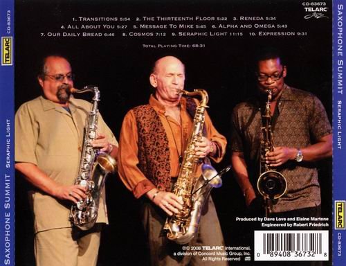 Saxophone Summit - Seraphic Light (2008) CD Rip