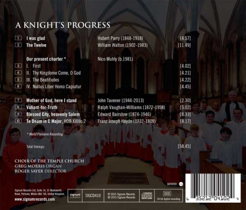 Temple Church Choir, Greg Morris, Roger Sayer - A Knight's Progress (2015) [Hi-Res]