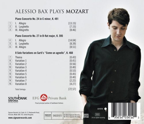 Alessio Bax, Southbank Sinfonia, Simon Over - Alessio Bax plays Mozart (2013) [Hi-Res]