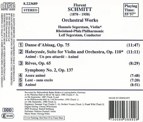 Leif Segerstam - Florent Schmitt: Orchestral Works (1994)