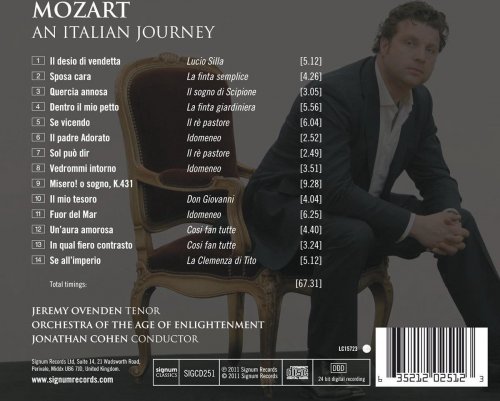 Jeremy Ovenden, Orchestra of the Age of Enlightenment, Jonathan Cohen - Mozart: An Italian Journey (2011)