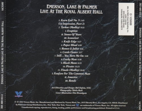 Emerson, Lake & Palmer - Live At The Royal Albert Hall (1993)
