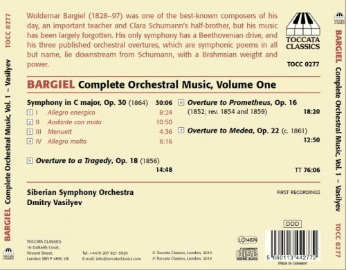 Woldemar Bargiel - Symphony in C major and Overtures: Siberian Symphony Orchestra (2014)