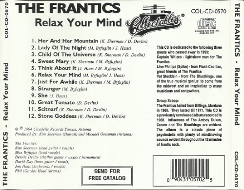 The Frantics - Relax Your Mind (Reissue) (1968/1994)