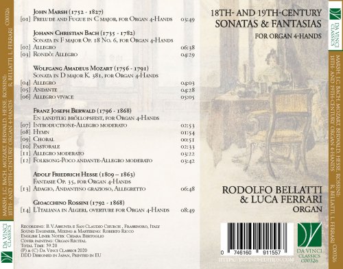 Luca Ferrari, Rodolfo Bellatti - Marsh, J.C. Bach, Mozart, Berwald, Hesse, Rossini: 18th and 19th Century Sonatas & Fantasias (2020)