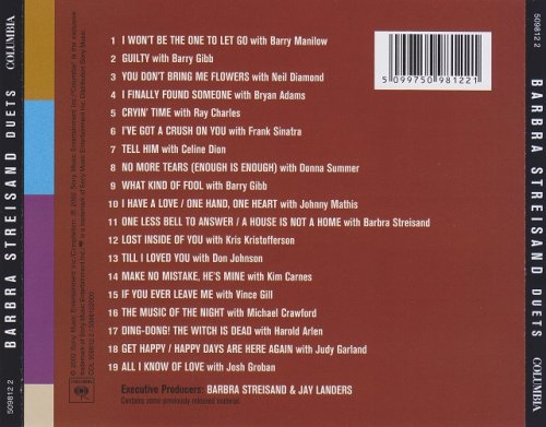 Barbra Streisand - Duets (2002) CD-Rip