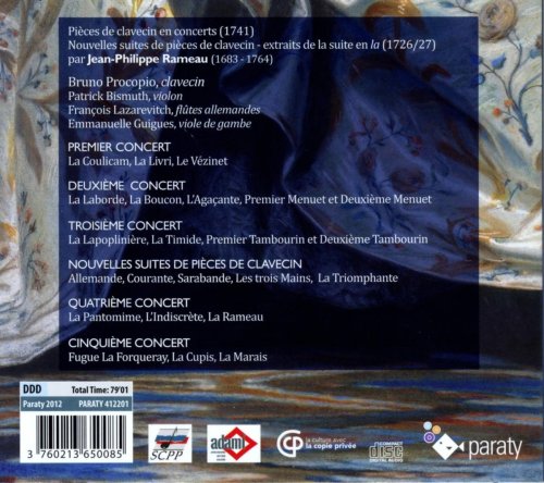 Bruno Procopio, Patrick Bismuth, François Lazarevitch, Emmanuelle Guigues - Rameau: Pièces de clavecin en concert (2013) [Hi-Res]