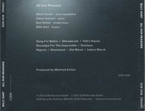 Billy Hart, Ethan Iverson, Mark Turner, Ben Street - All Our Reasons (2012) CD Rip