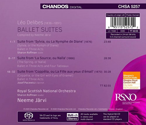 Royal Scottish National Orchestra & Neeme Järvi - Delibes: Ballet Suites (2020) [Hi-Res]