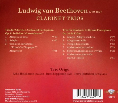 Trio Origo - Beethoven: Clarinet Trios (2020) [Hi-Res]