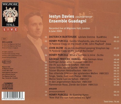 Iestyn Davies, Ensemble Guadagni - Handel: Nine German Arias (2011)