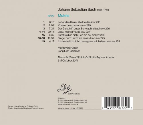John Eliot Gardiner, Monteverdi Choir - Bach Motets (2014) [Hi-Res]