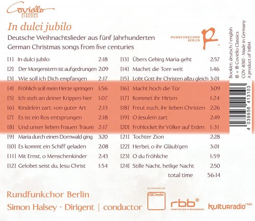 Rundfunkchor Berlin, Simon Halsey - In dulci jubilo (2013) [Hi-Res]