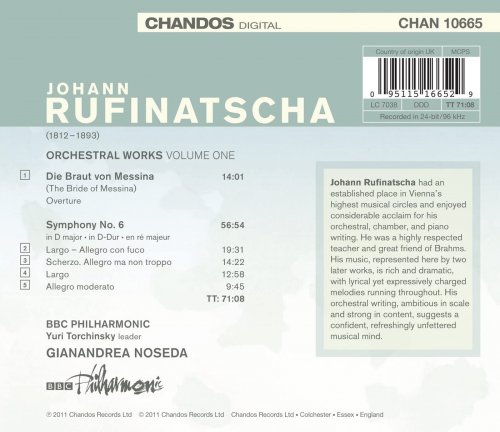 BBC Philharmonic, Gianandrea Noseda - Rufinatscha: Symphony No. 6 & The Bride of Messina Overture (2011) [Hi-Res]