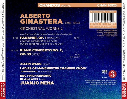 Xiayin Wang, BBC Philharmonic Orchestra, Juanjo Mena - Ginastera: Orchestral Works, Vol. 2 (2016) [Hi-Res]