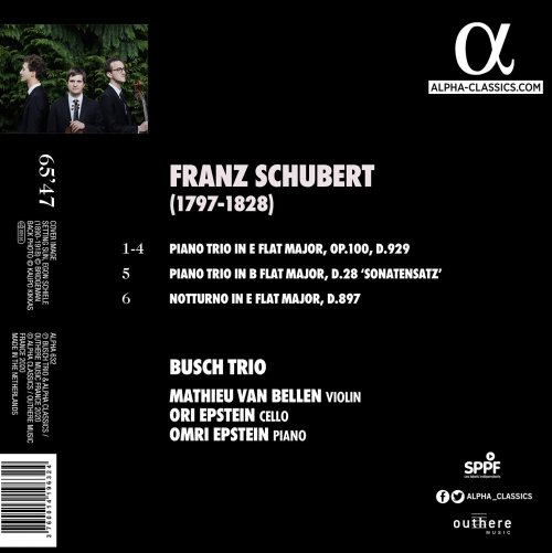 Busch Trio - Schubert: Trio Opus 100, Sonatensatz & Notturno (2020) [Hi-Res]