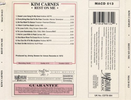 Kim Carnes - Rest On Me (1971)