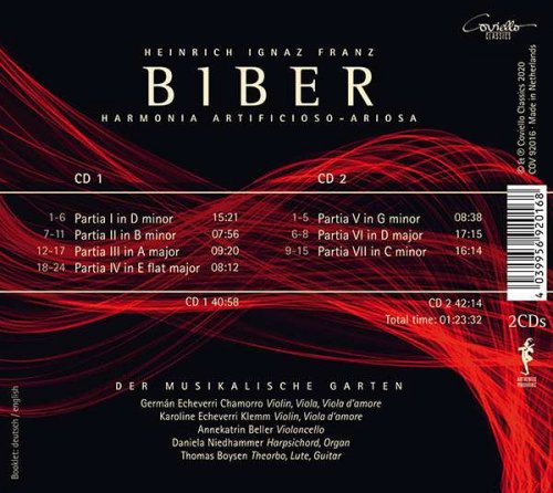 Der Musikalische Garten - Biber: Harmonia Artificioso-Ariosa (2020) [Hi-Res]