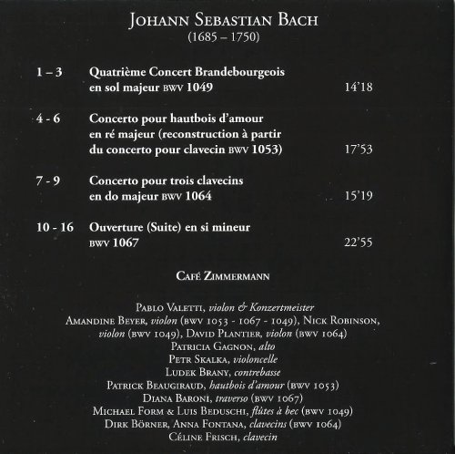 Café Zimmermann - J.S. Bach: Concerts avec plusieurs instruments, Vol. 3 (2007)