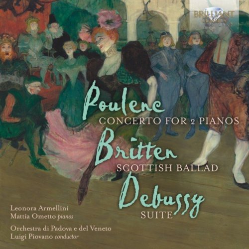 Orchestra di Padova el del Veneto - Poulenc, Britten, Debussy: Concerto for 2 Pianos, Scottisch Ballad, Suite (2020)