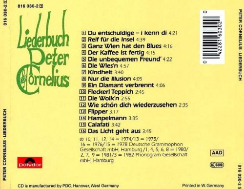 Peter Cornelius - Liederbuch (1988)