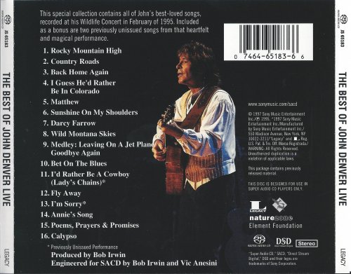 John Denver - The Best of John Denver Live (1997/2000) [SACD]