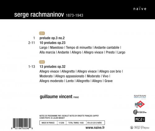 Guillaume Vincent - Rachmaninov Preludes (2012) [Hi-Res]