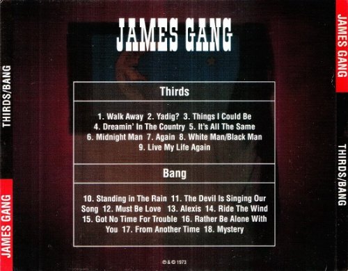 James Gang - Thirds / Bang (Reissue) (1971/1972)