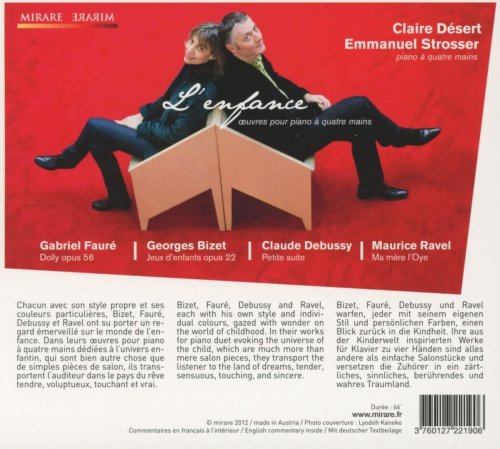 Claire Désert & Emmanuel Strosser - Fauré, Bizet, Debussy, Ravel: L'enfance (2013) [Hi-Res]