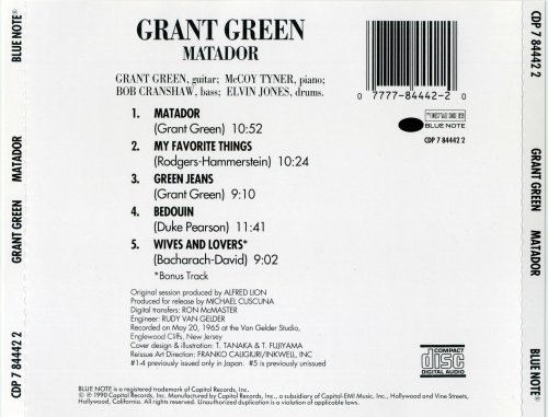 Grant Green - Matador (1964) [1990]