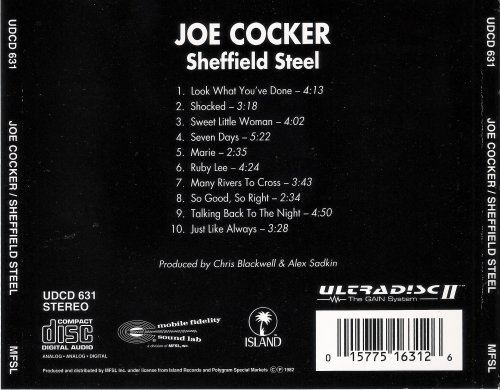 Joe Cocker - Sheffield Steel (1982) [1995] CD-Rip