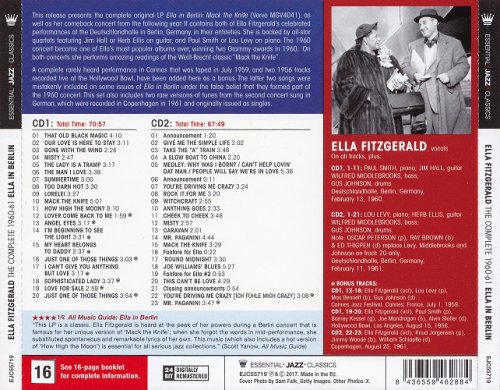 Ella Fitzgerald - The Complete 1960-1961 Ella in Berlin (2017) CD-Rip
