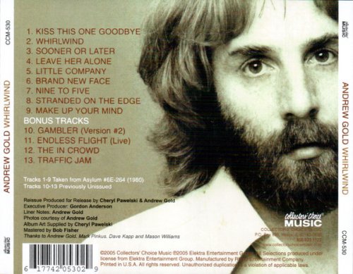 Andrew Gold - Whirlwind (Reissue) (1980/2018)