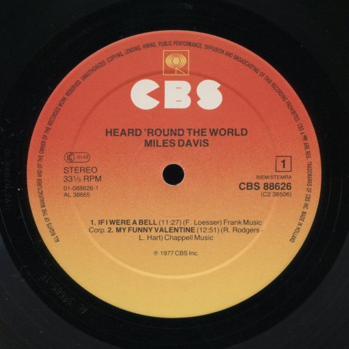 Miles Davis - Heard 'Round The World (1983) LP