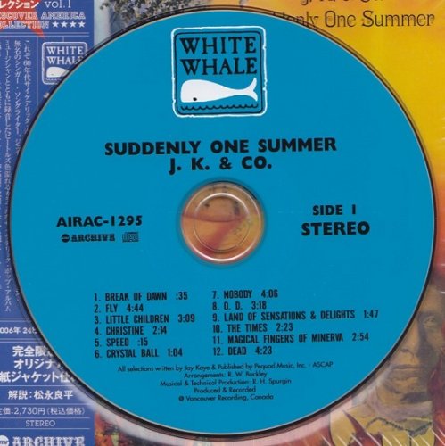 J. K. &  Co. - Suddenly One Summer (Reissue, Japan Remastered) (1968/2006)