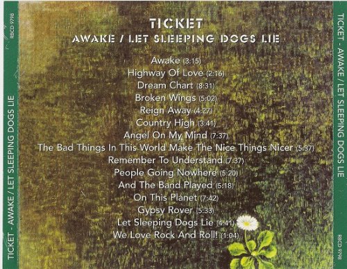 Ticket - Awake / Let Sleeping Dogs Lie (Reissue) (1971-72/2013)