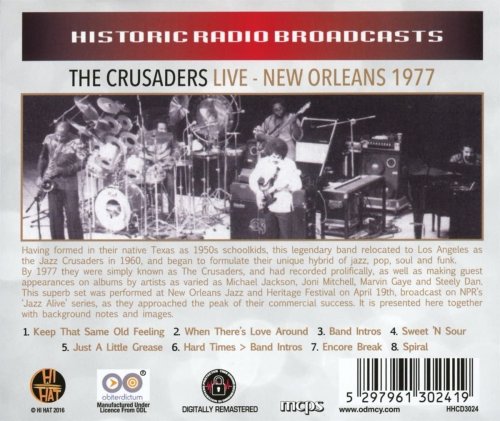 The Crusaders - New Orleans Jazz And Heritage Festival April 19Th 1977 - Live ( 2016)