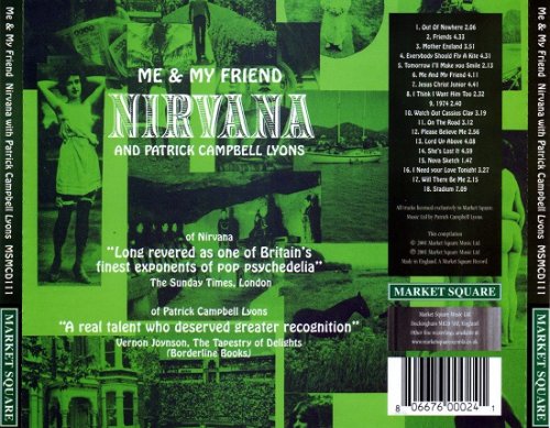 Nirvana And Patrick Campbell Lyons - Me And My Friend (Reissue, Remastered, Expanded Edition) (1973/2001)