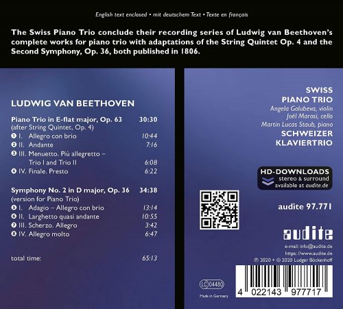 Schweizer Klaviertrio - Ludwig van Beethoven: Complete Works for Piano Trio - Vol. 6 (2020) [Hi-Res]