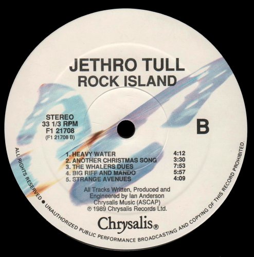 Jethro Tull - Rock Island (1989) LP