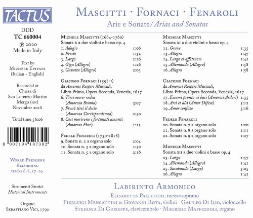 Labirinto Armonico - Mascitti, Fornaci & Fenaroli: Arie e sonate (2020)