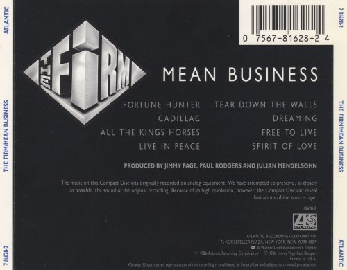 The Firm - Mean Business (1996)