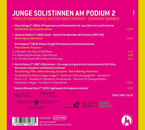 Tiroler Kammerorchester InnStrumenti - Junge Solistinnen am Podium Vol. 2: Neue Musik aus Tirol (2020)