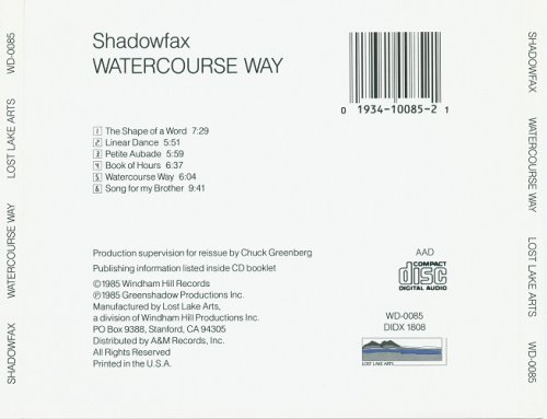 Shadowfax - Watercourse Way (1975/1985) CD-Rip