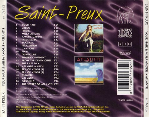 Saint-Preux - Your Hair and Missa Amoris / Atlantis (1975/1979)