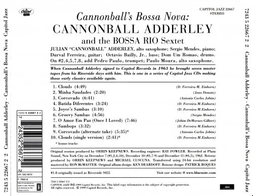 Cannonball Adderley & The Bossa Rio Sextet - Cannonball's Bossa Nova (1962) [1999]